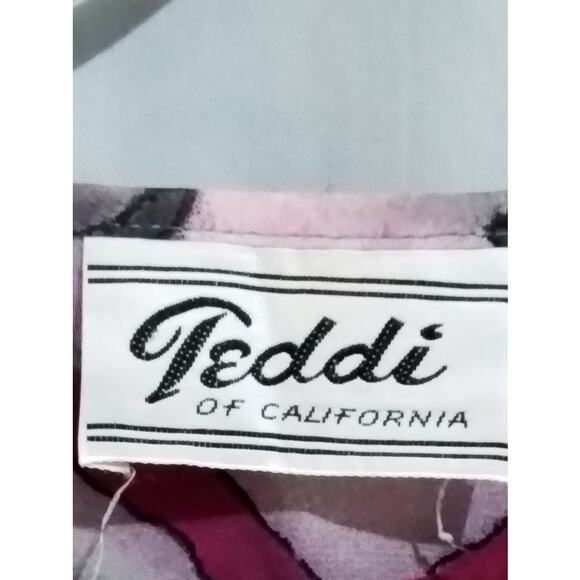 Teddi of California multi color sheer blouse - Picture 6 of 6